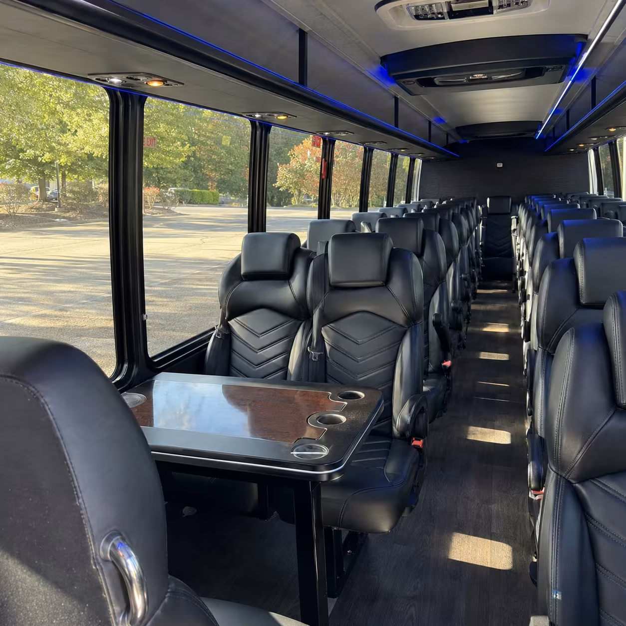 28 passenger minibus interior