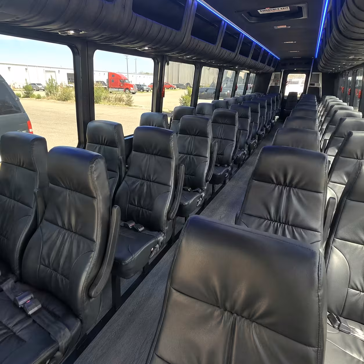 35 passenger minibus interior