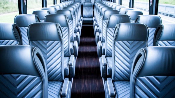 50 passenger charter bus interior fresno