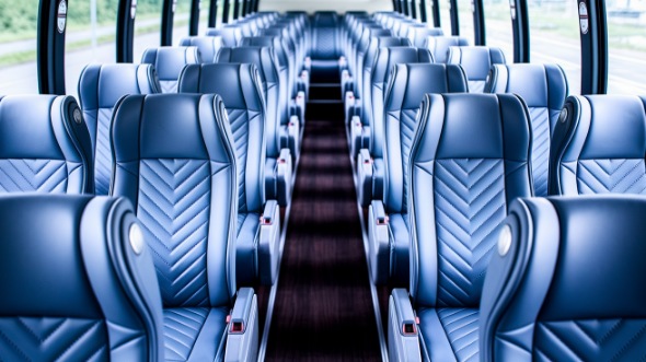 54 passenger charter bus interior fresno