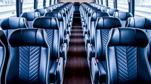 fresno 50 passenger charter bus inside
