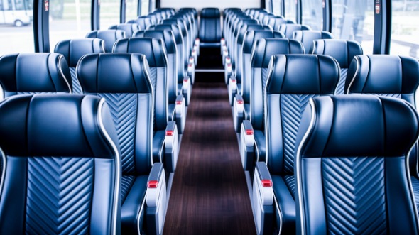 fresno 54 passenger charter bus inside